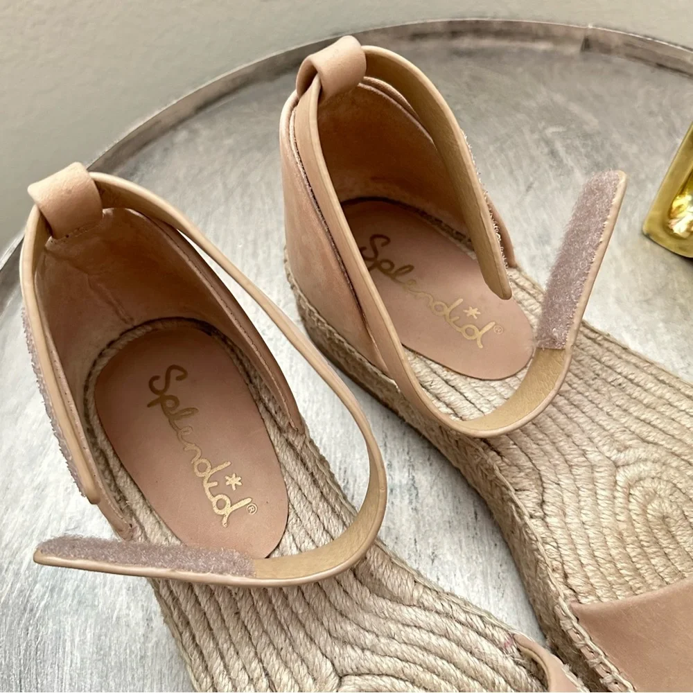 Splendid Tan Espadrille Ankle Strap Sandals Size 7M - Picture 8 of 12